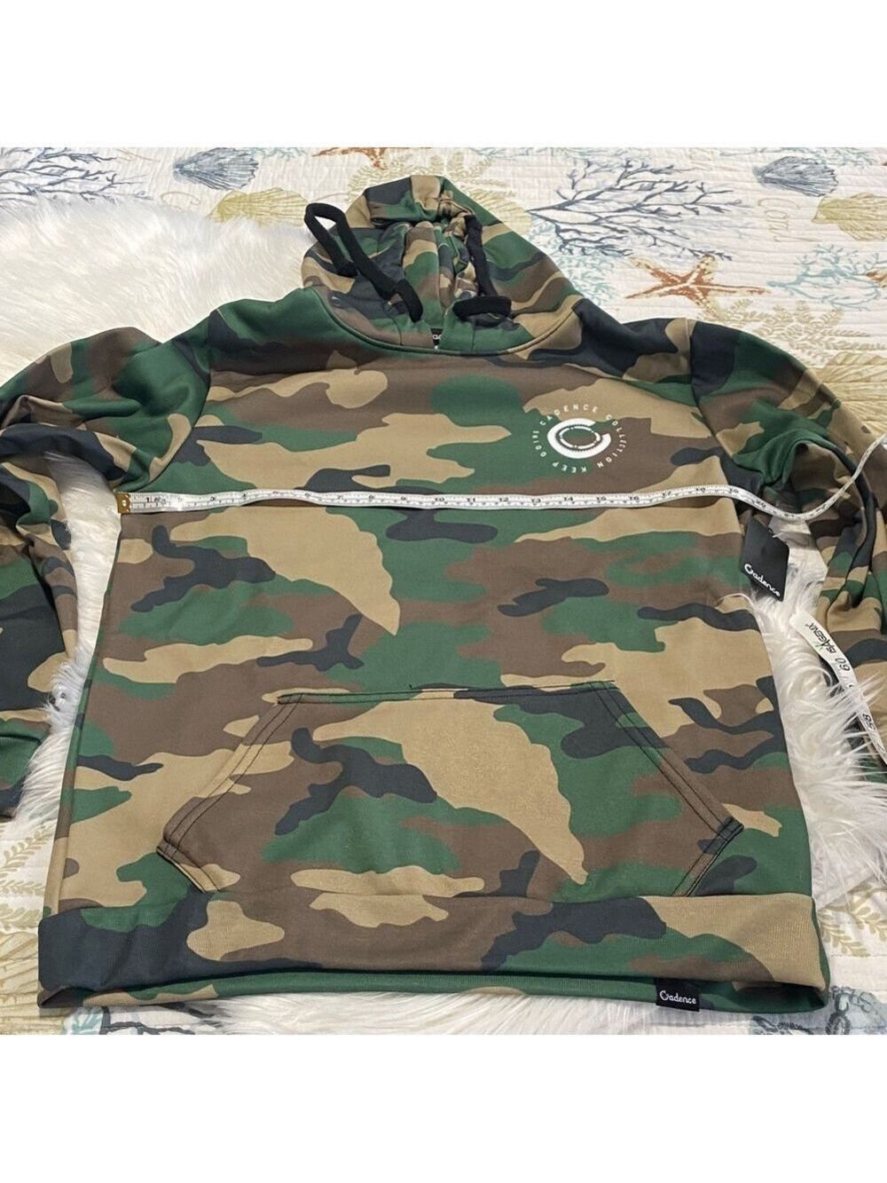 Cadence Green and Brown Camouflage bicycling Hoodie